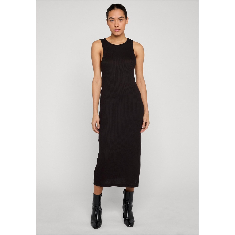 Urban Classics - Racerback Rib Lange jurk - Zwart